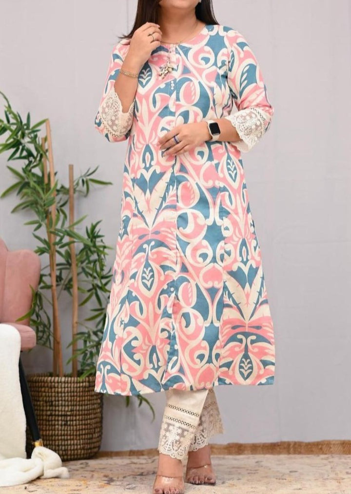 Trendy Talkies Cotton Kurti Set