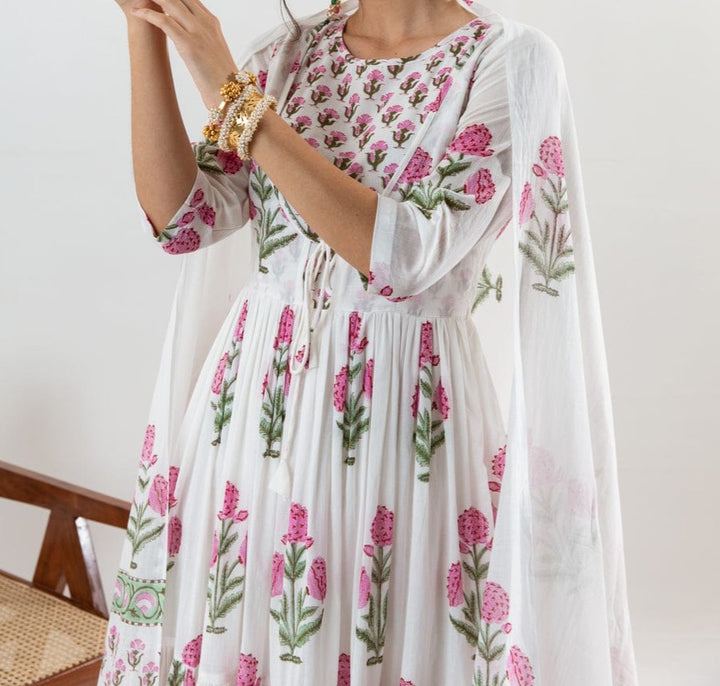 Turn The Light Cotton Kurti Set