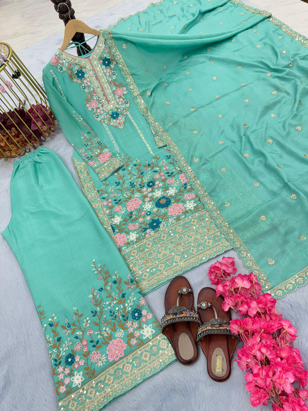 Cosmic Fashion Silk Kurti Set