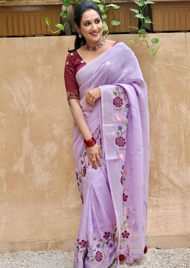 Sudden Plan - Occasion Ready Linen Saree