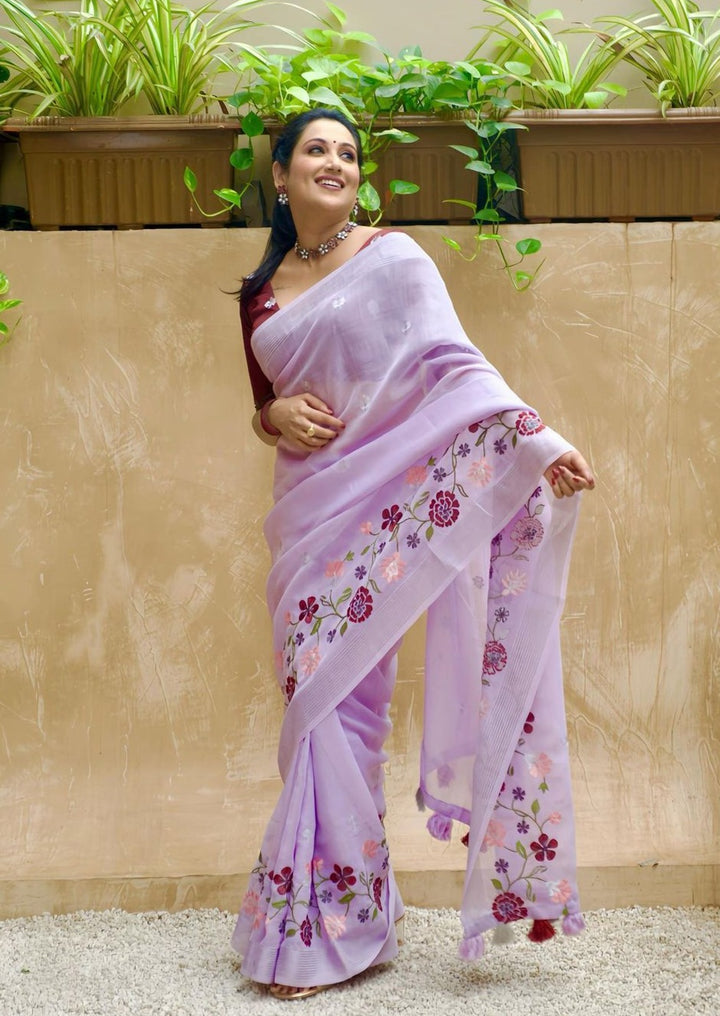 Sudden Plan - Occasion Ready Linen Saree