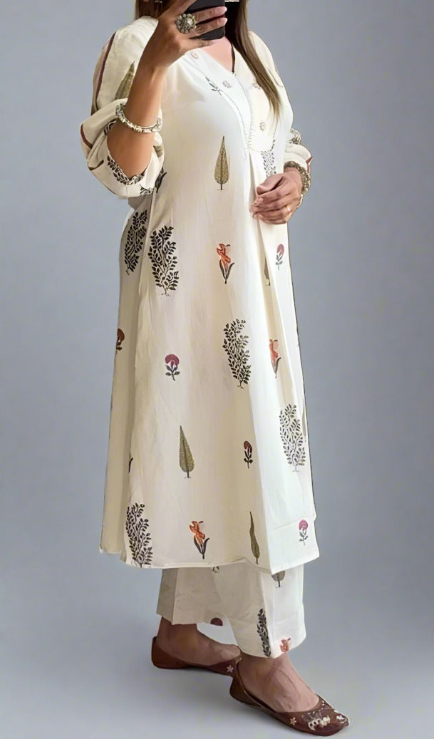 Streak Of Light Cotton Kurti