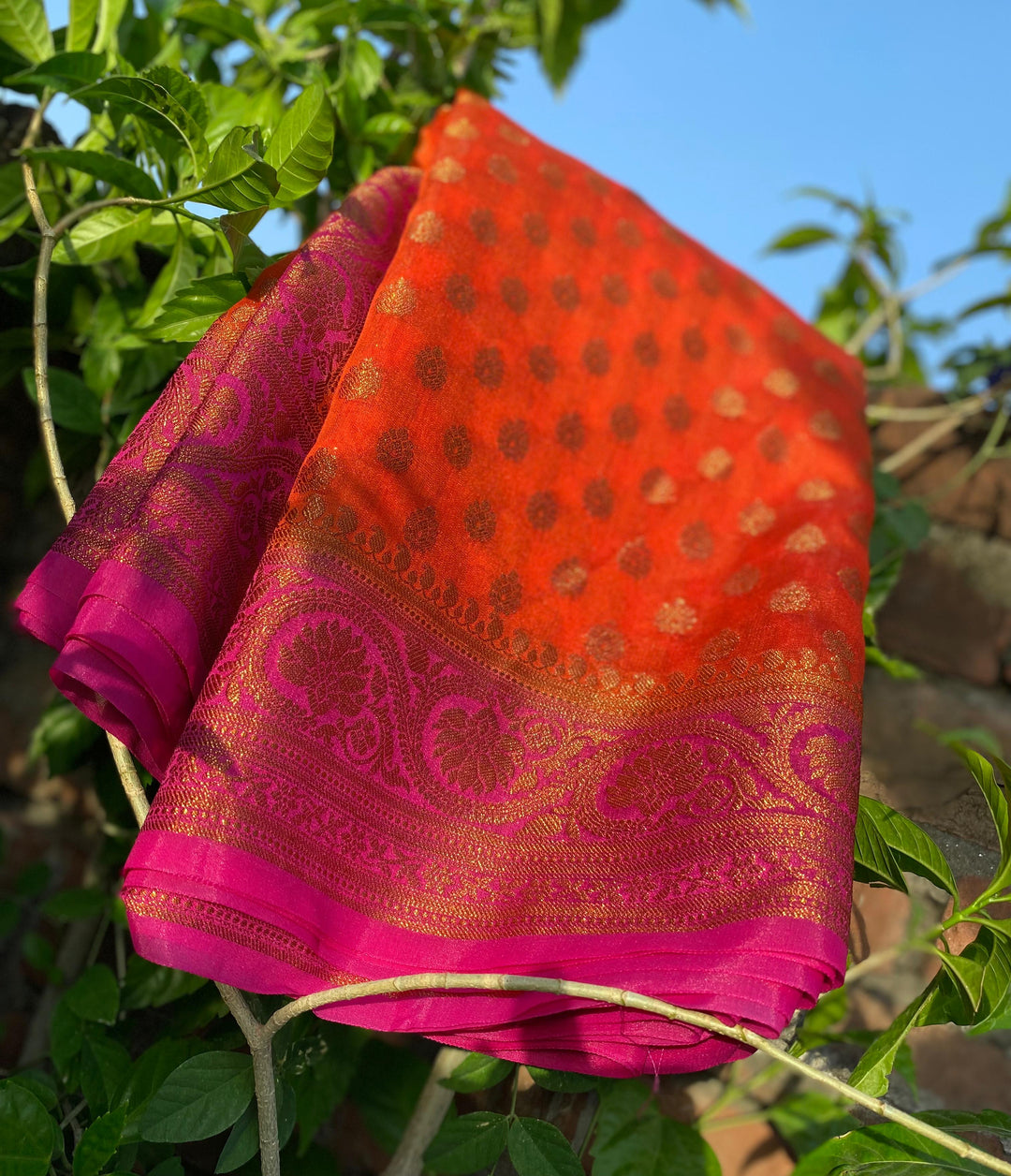 Women In Saree(Banarasi Semi Georgette Soft Silk )