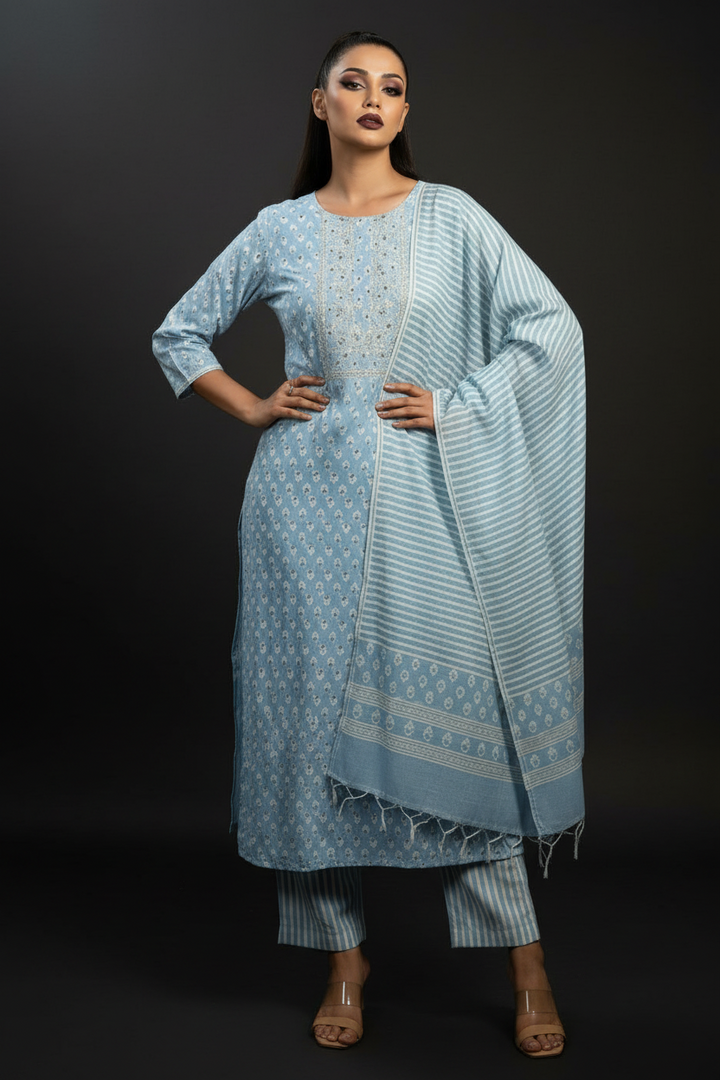 Riha - Rayon Kurti Set