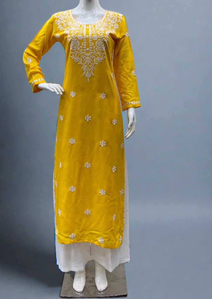 Bouquet Of Dreams Rayon Kurti Set