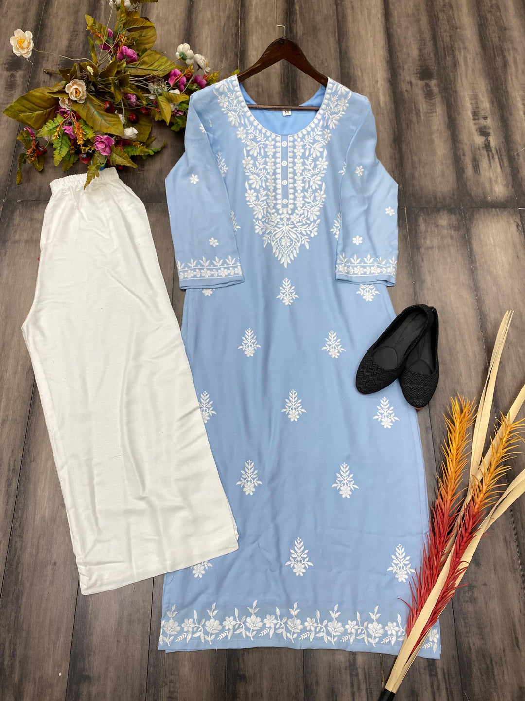 Bouquet Of Dreams Rayon Kurti Set