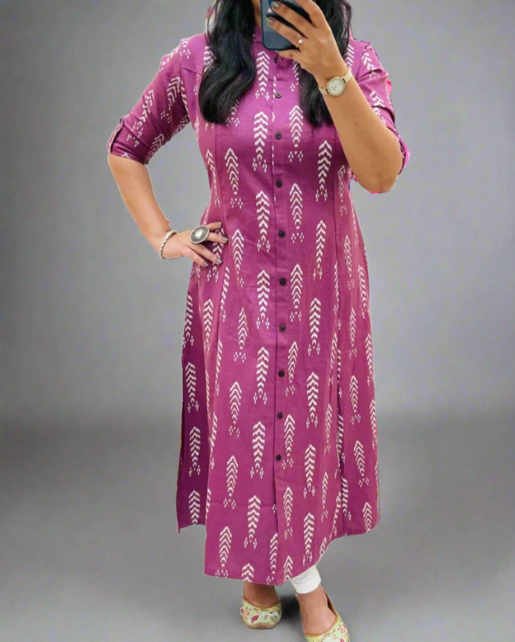 Walk Alone Cotton kurti Set