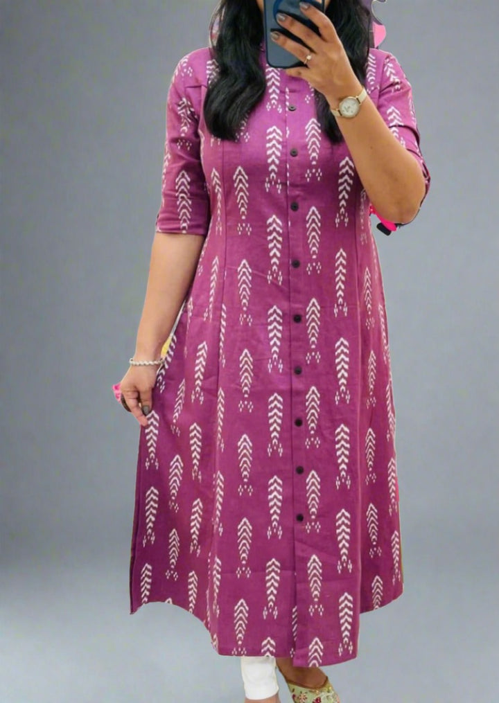 Walk Alone Cotton kurti Set