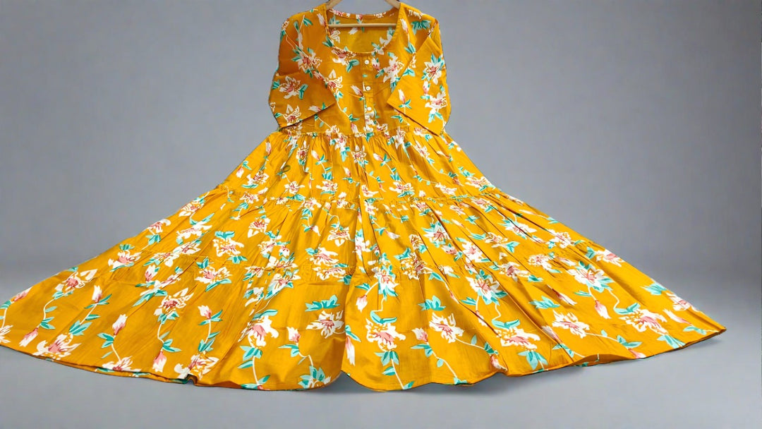 Yellow River Cotton Dress