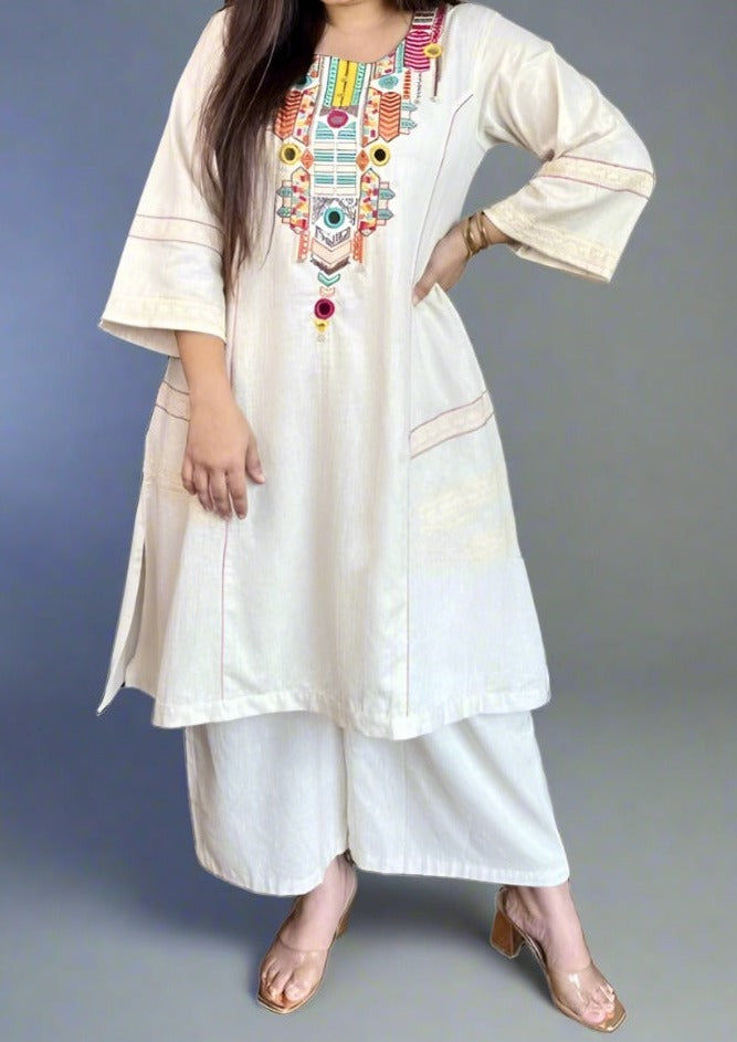 Extra Miles Cotton Kurti Set