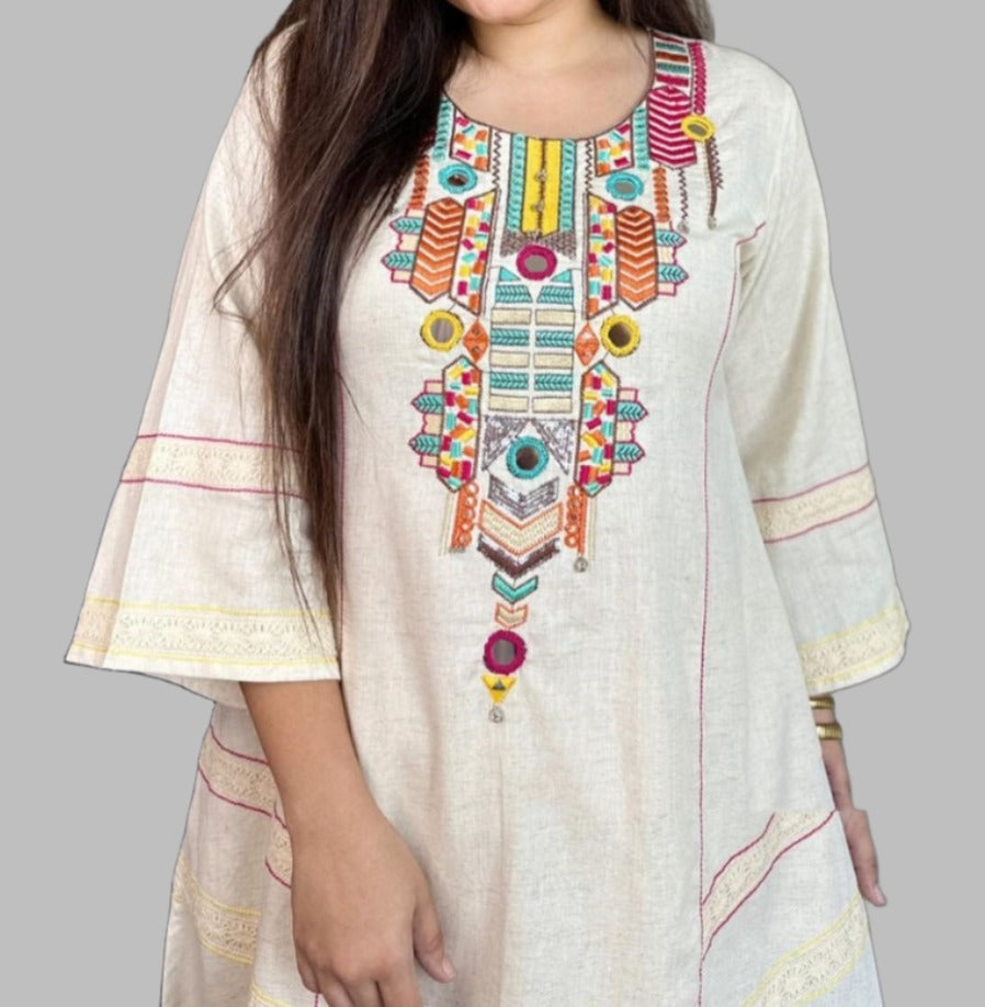 Extra Miles Cotton Kurti Set