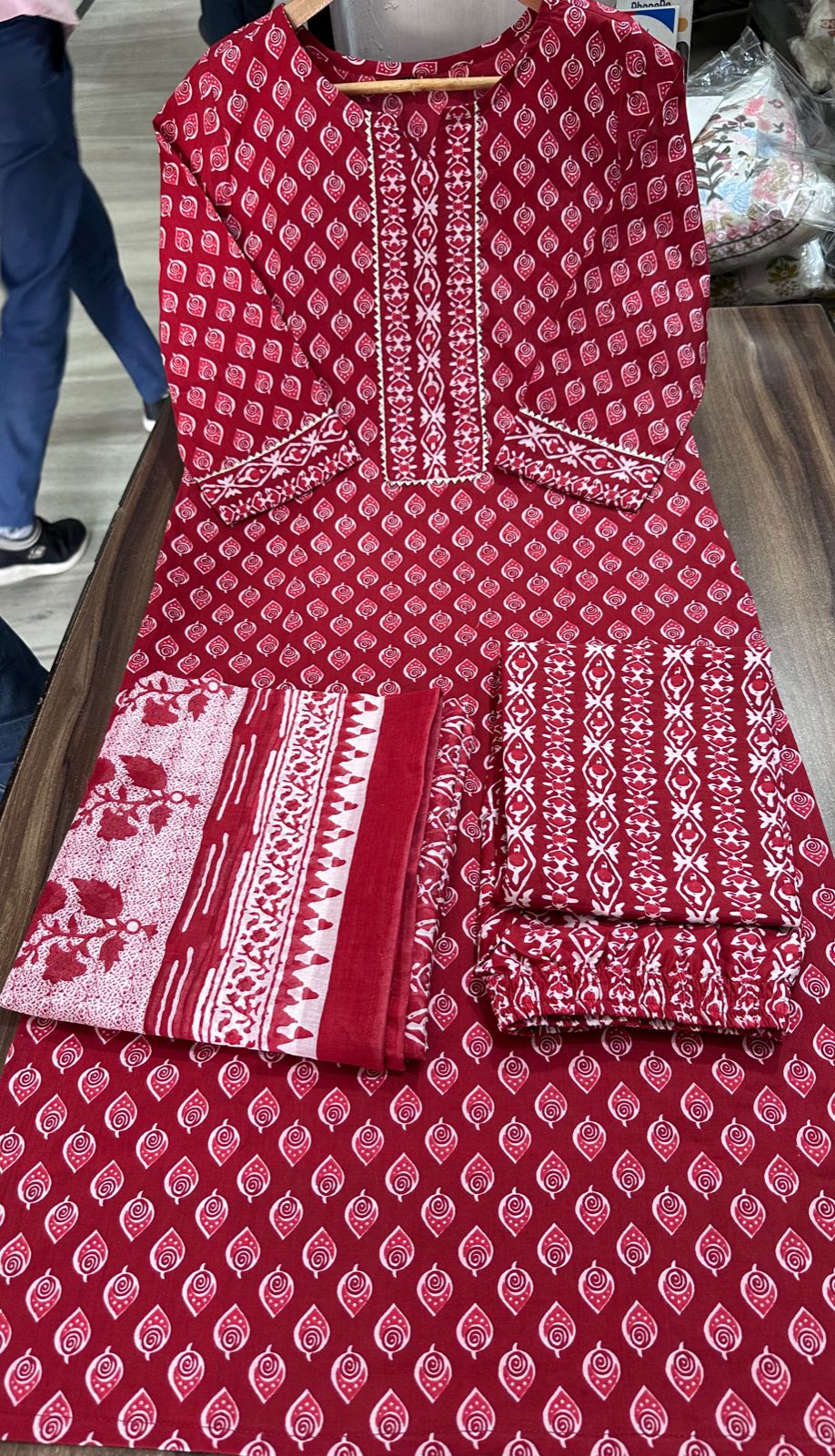 Lucky Enough Cotton Kurti Set