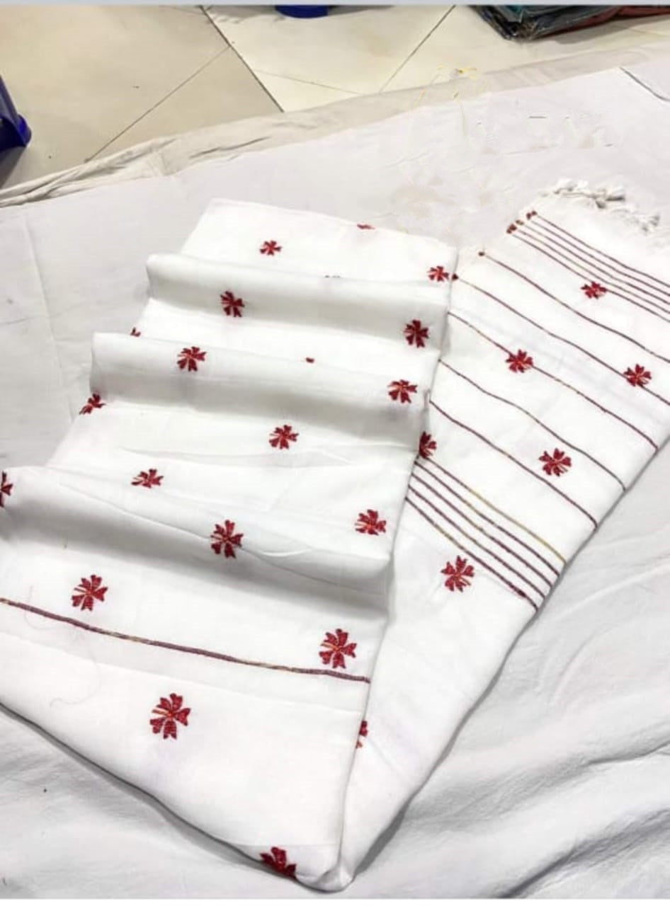 Anahita Bengal Shiuli khadi Saree