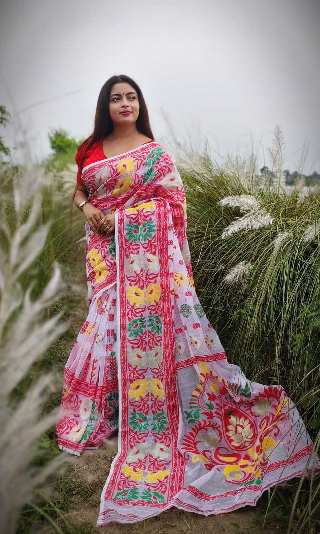 Charulata Dhakai Jamdani Saree