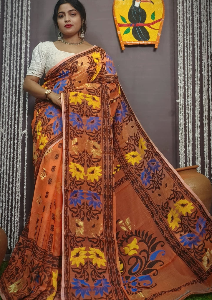 Charulata Dhakai Jamdani Saree