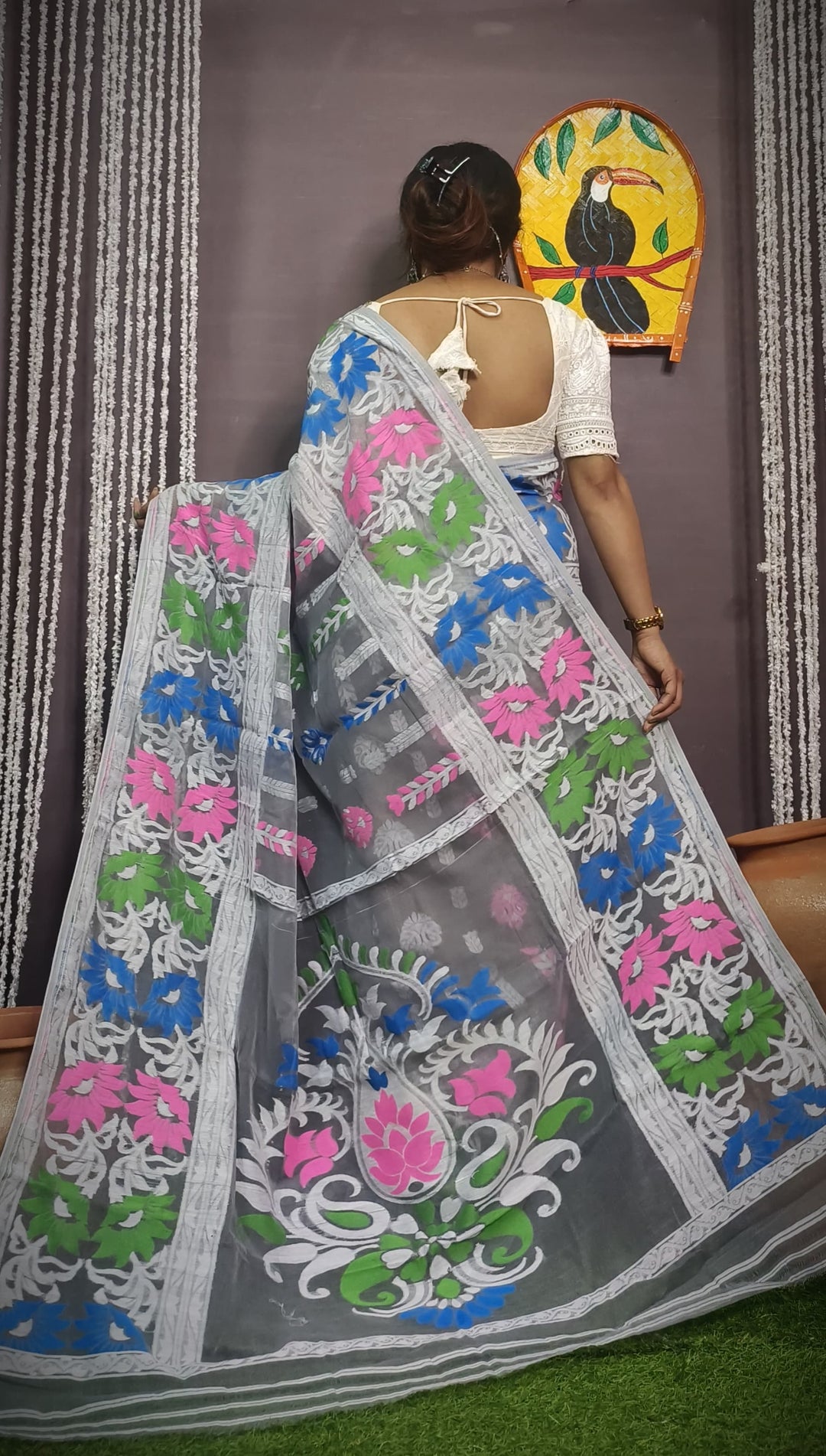 Charulata Dhakai Jamdani Saree