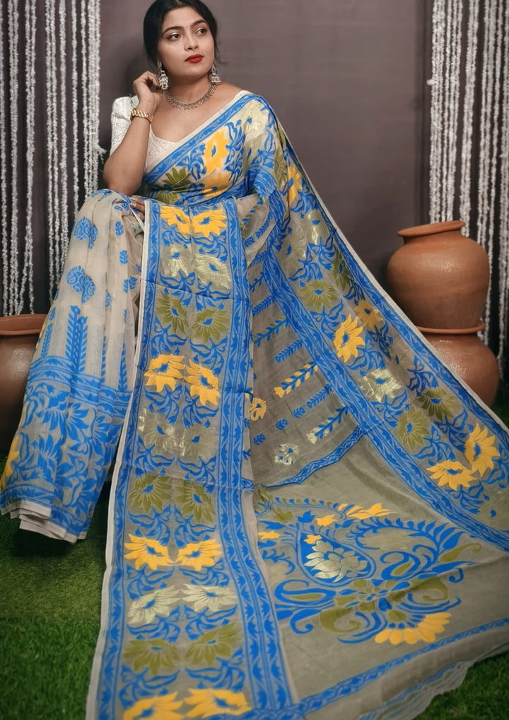 Charulata Dhakai Jamdani Saree