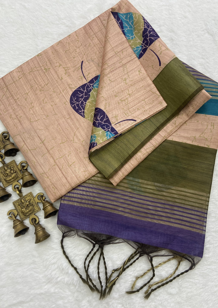 Mellowness Shades Tussar (Fancy) Silk