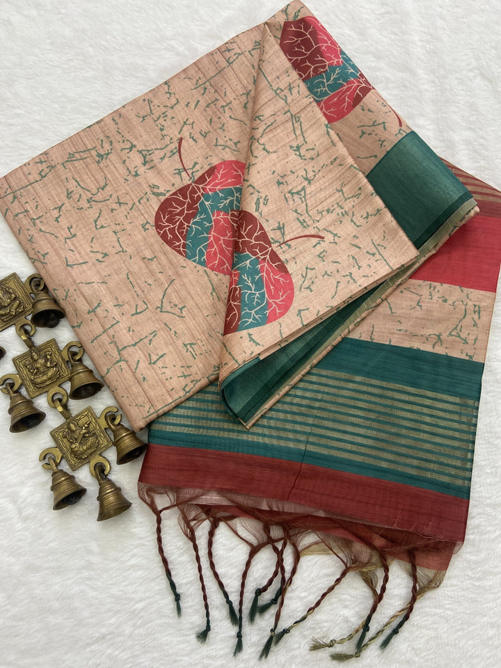 Mellowness Shades Tussar (Fancy) Silk