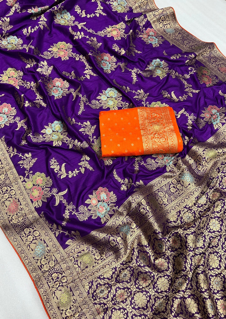 Indian Ethnic Dola Silk Banarasi Saree