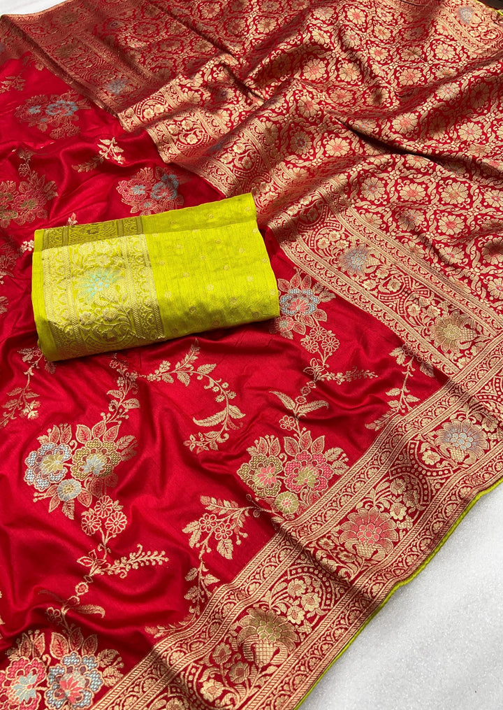 Indian Ethnic Dola Silk Banarasi Saree