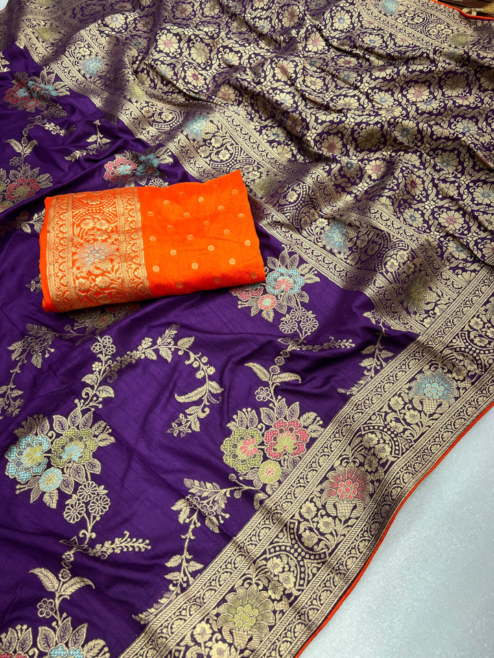 Indian Ethnic Dola Silk Banarasi Saree