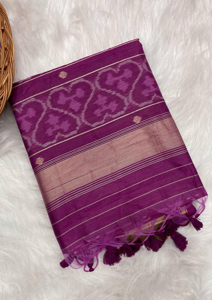 Ikkat Existence  On Silk Saree