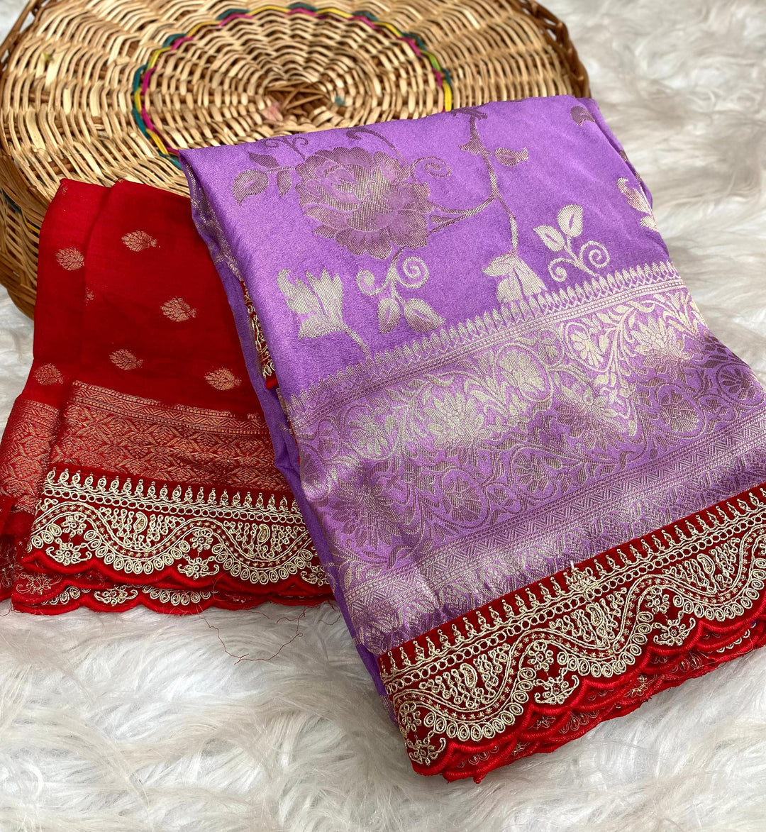 High Society (Crepe Georgette Banarasi Saree)