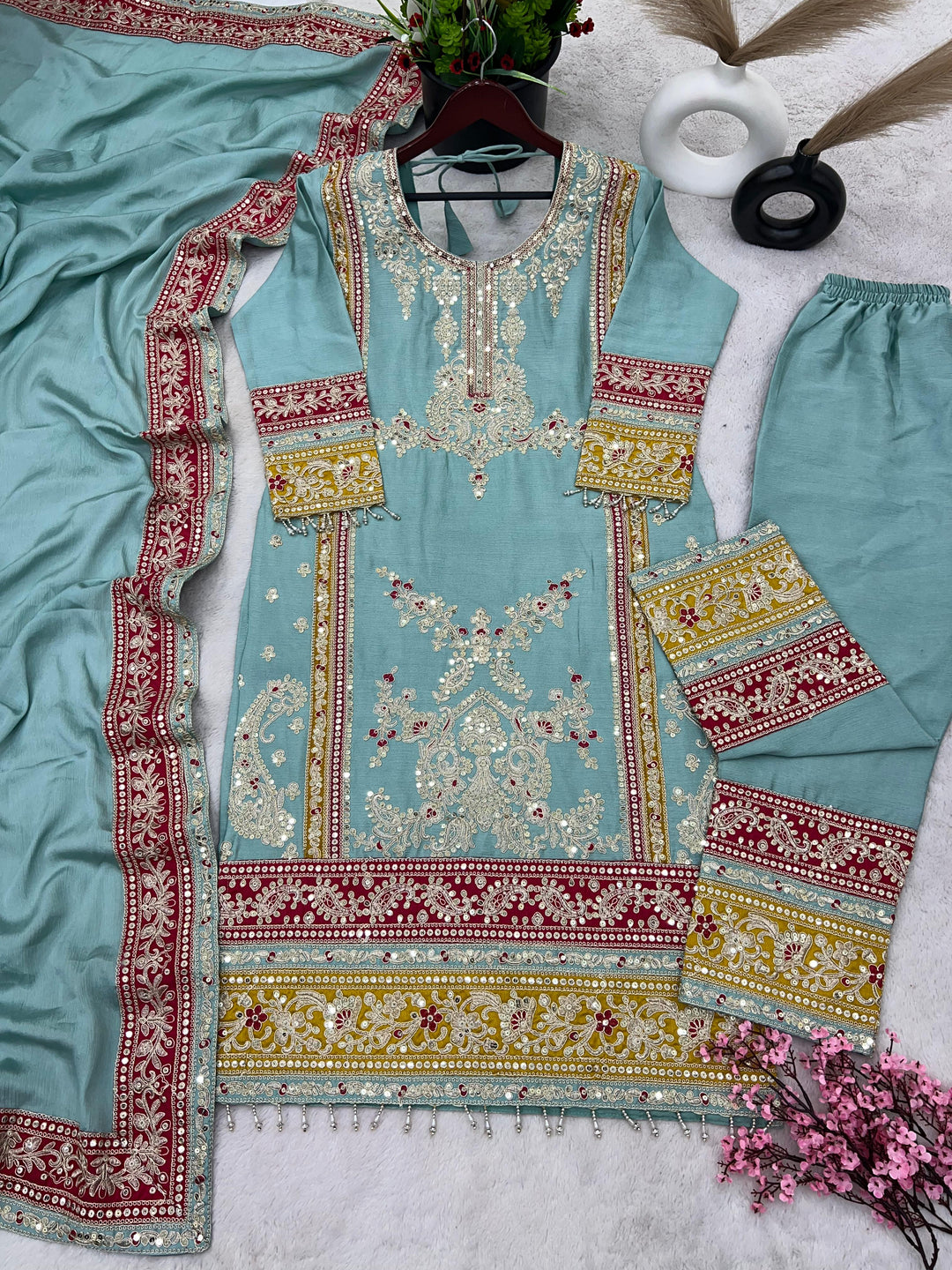 Luna - The Rebirth Chinnon Silk Kurti Set