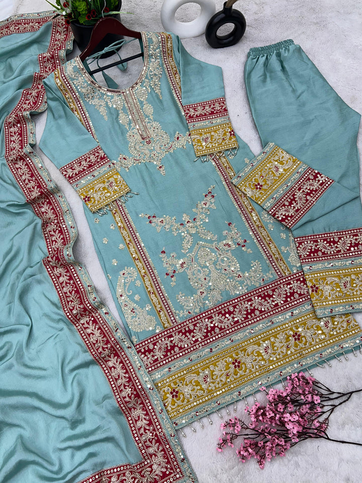 Luna - The Rebirth Chinnon Silk Kurti Set