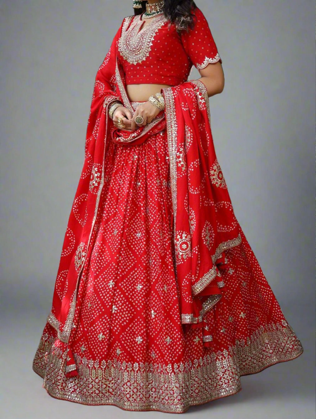 Sunny Hunny Muslin Silk lehenga