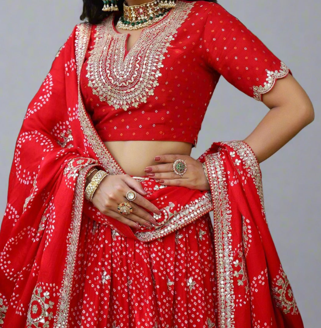 Sunny Hunny Muslin Silk lehenga