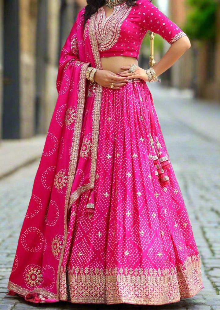 Sunny Hunny Muslin Silk lehenga