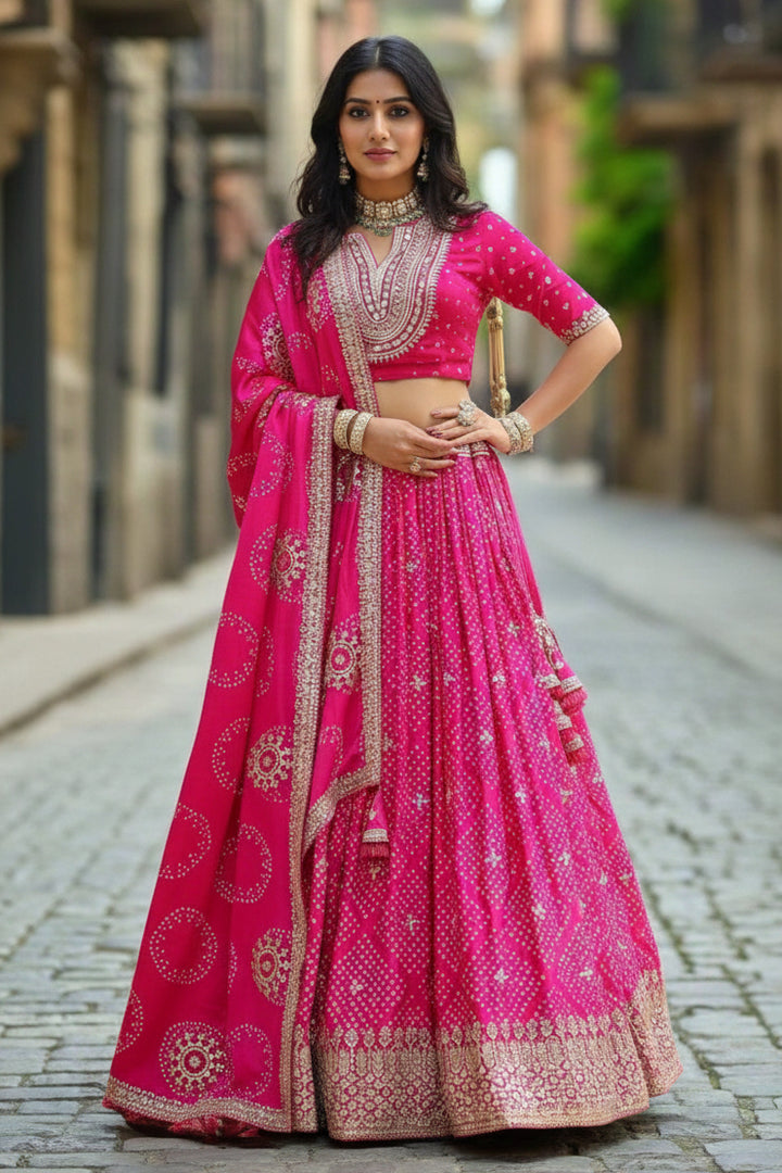 Sunny Hunny Muslin Silk lehenga