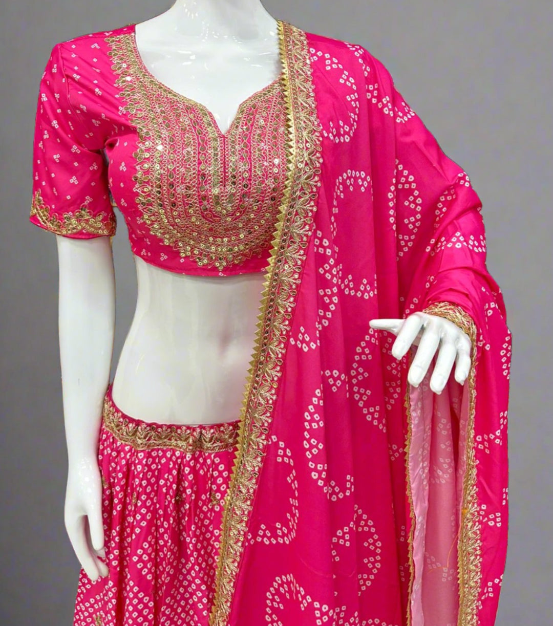 Sunny Hunny Muslin Silk lehenga