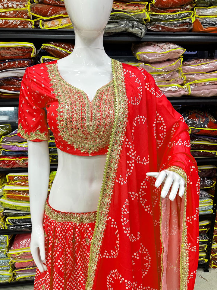 Sunny Hunny Muslin Silk lehenga