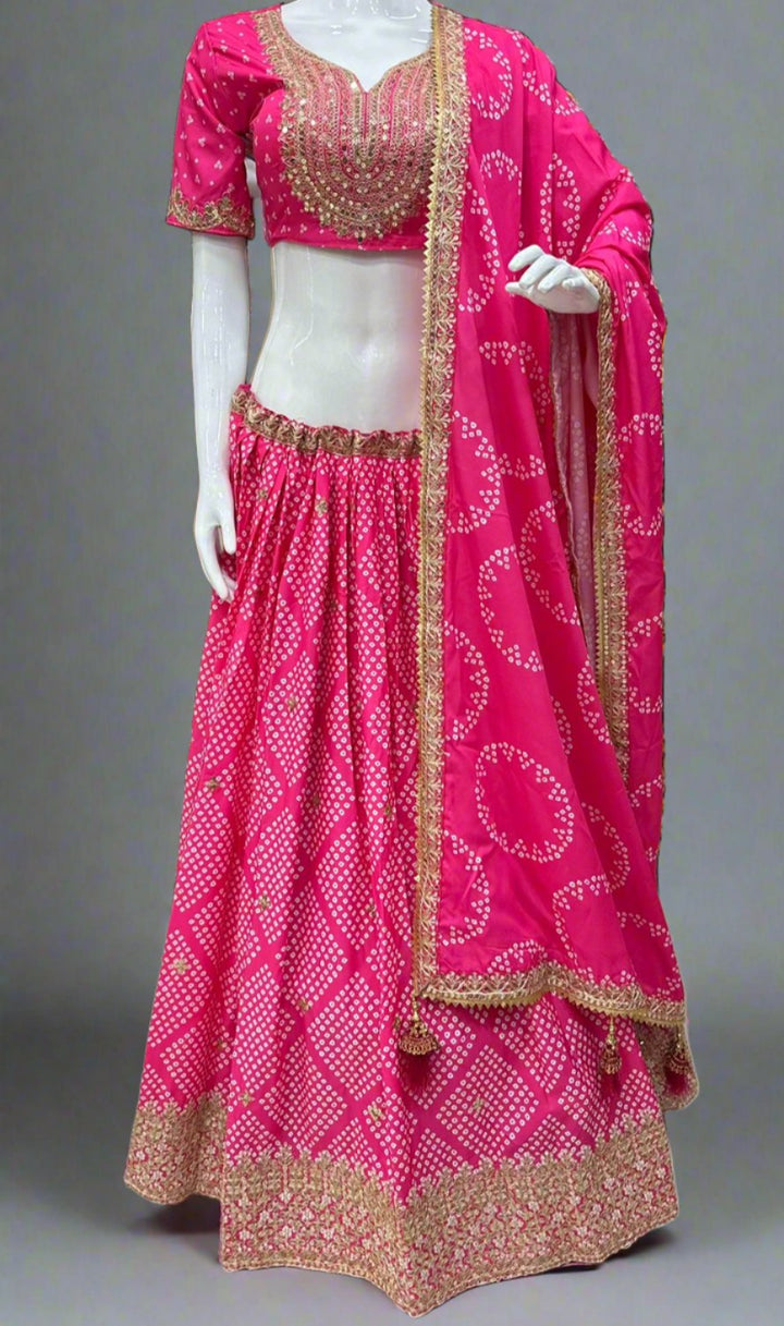 Sunny Hunny Muslin Silk lehenga