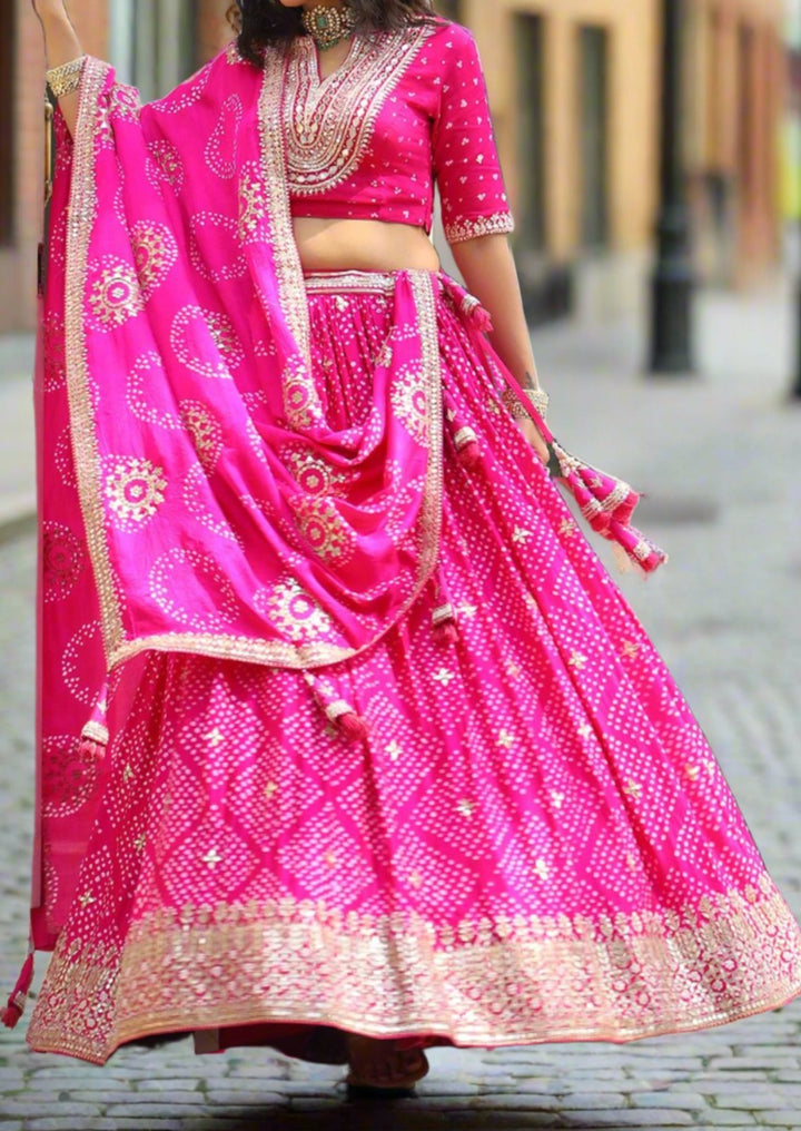 Sunny Hunny Muslin Silk lehenga