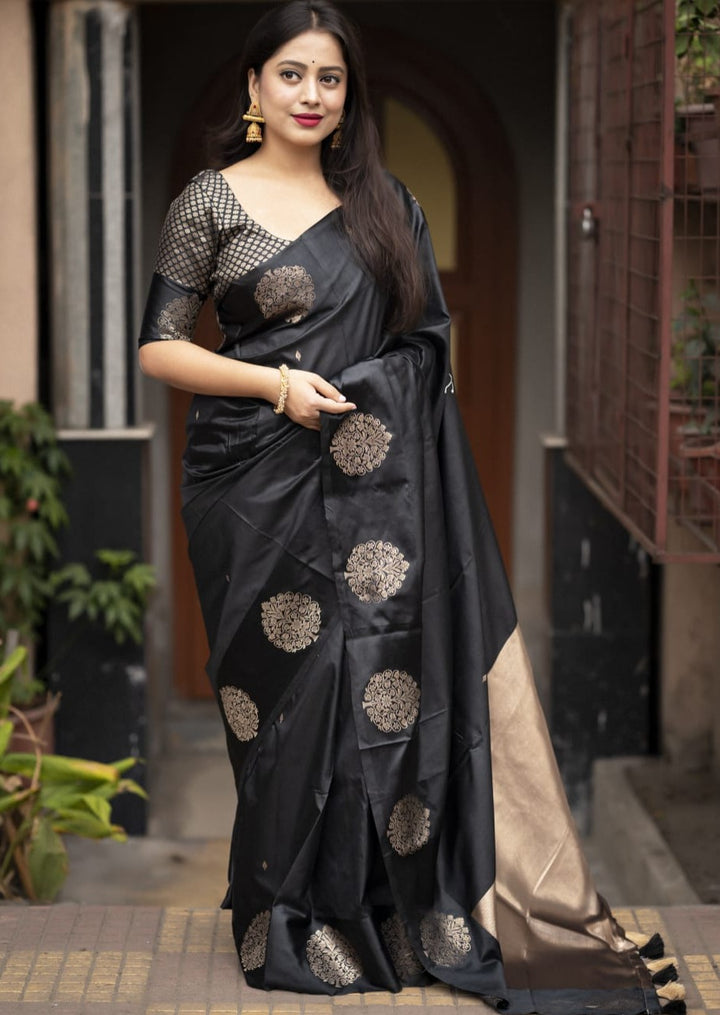 Fire Ash Banarasi Pattu Saree[ semi]