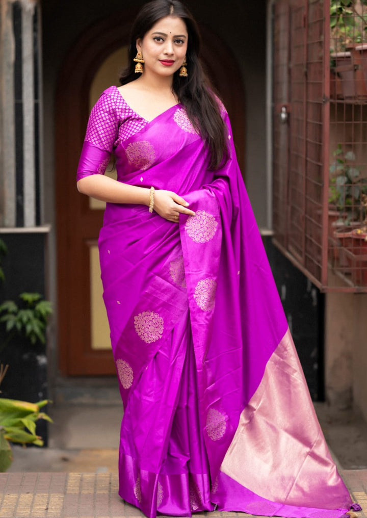 Fire Ash Banarasi Pattu Saree[ semi]