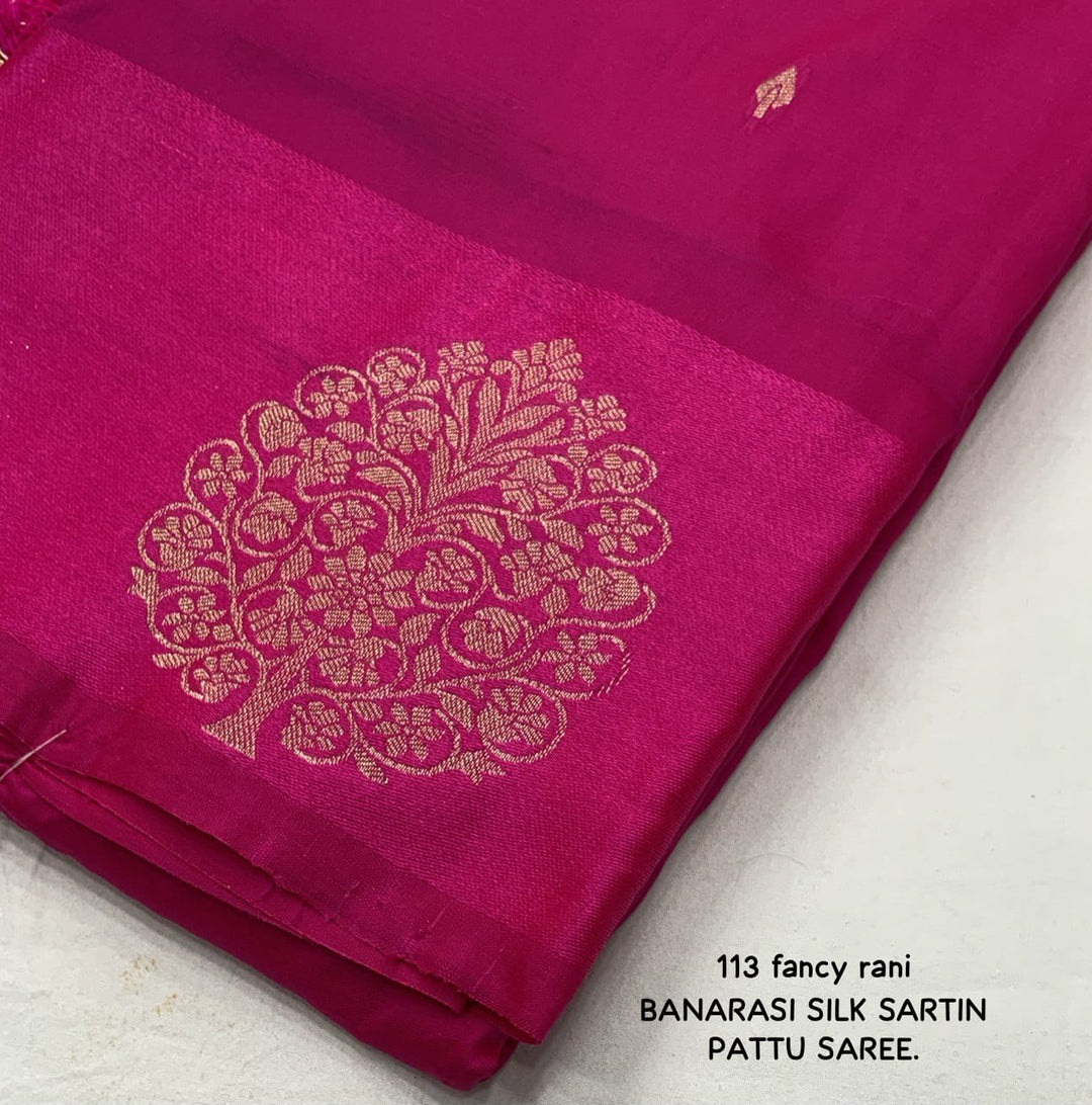 Fire Ash Banarasi Pattu Saree[ semi]