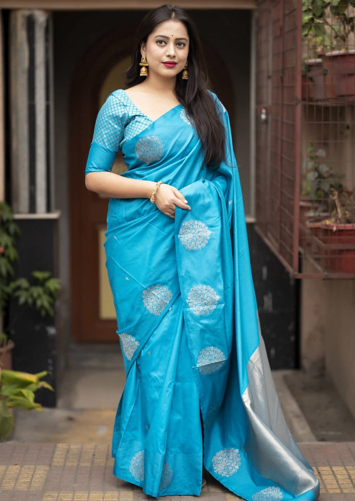 Fire Ash Banarasi Pattu Saree[ semi]