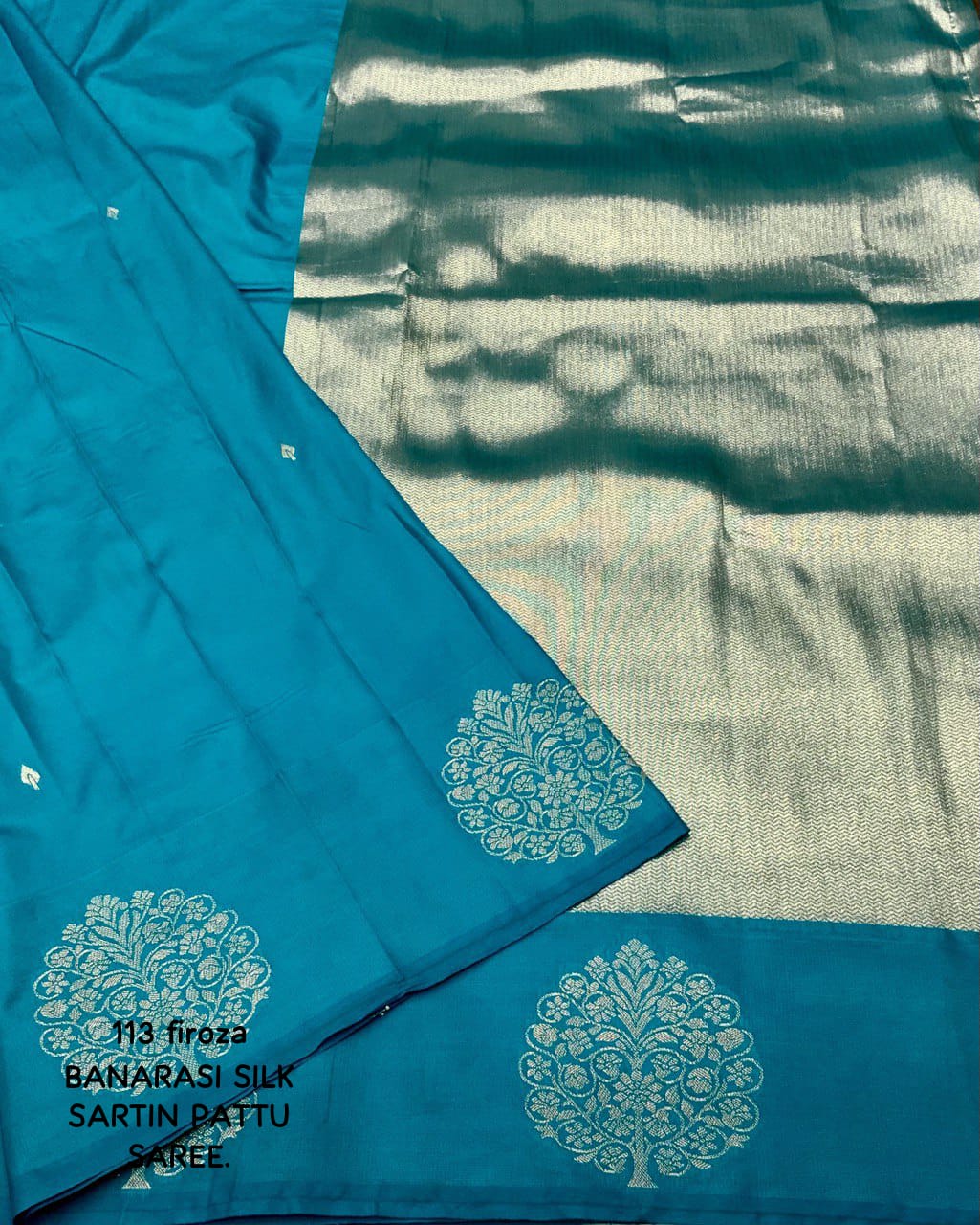 Fire Ash Banarasi Pattu Saree[ semi]