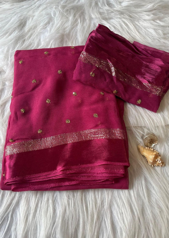 New-Age- Love Georgette Silk Saree