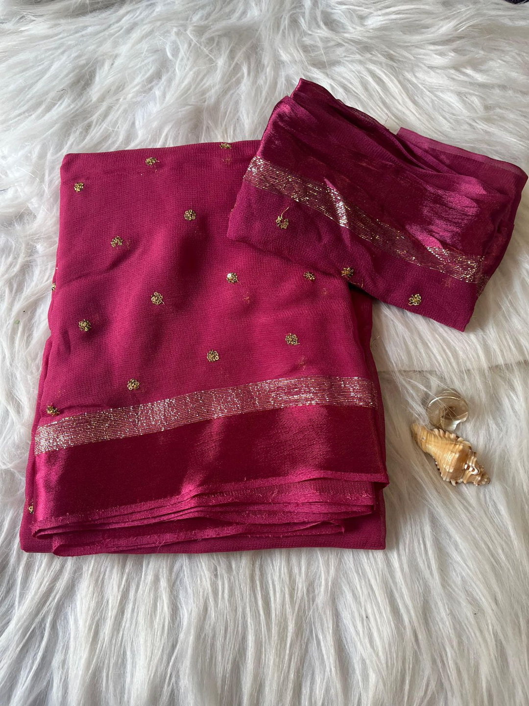 New-Age- Love Georgette Silk Saree