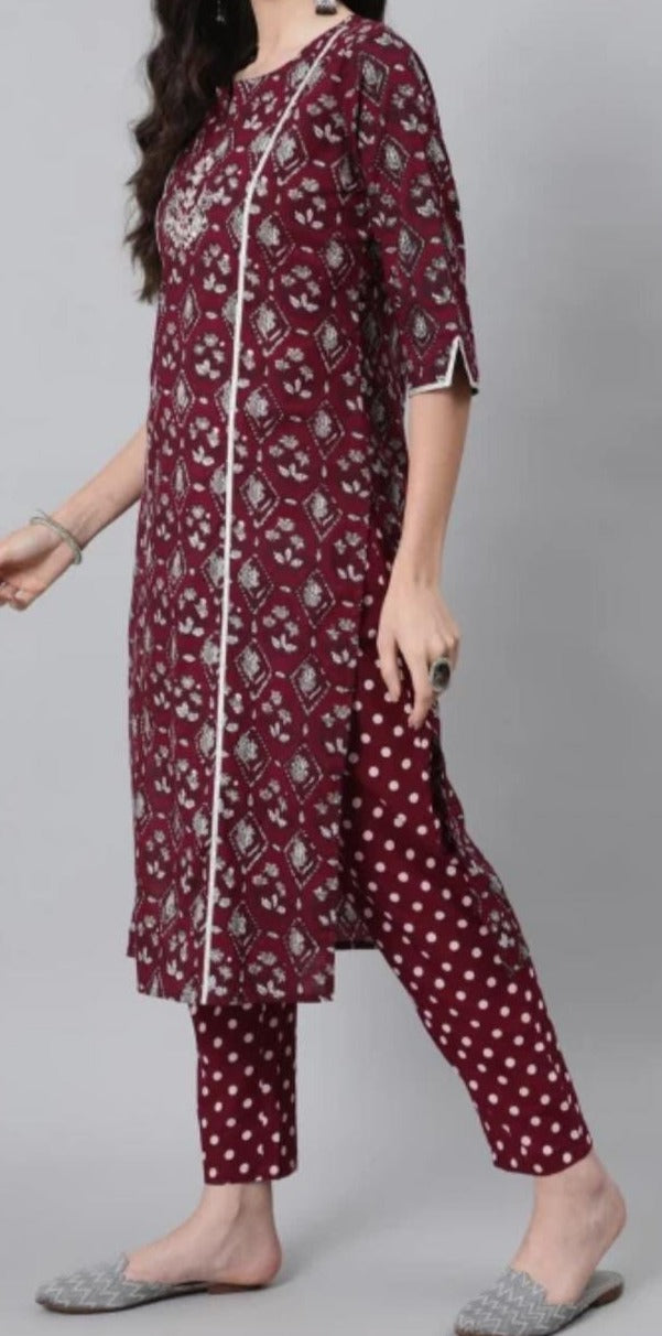 Angel Robes Cotton Kurti Set