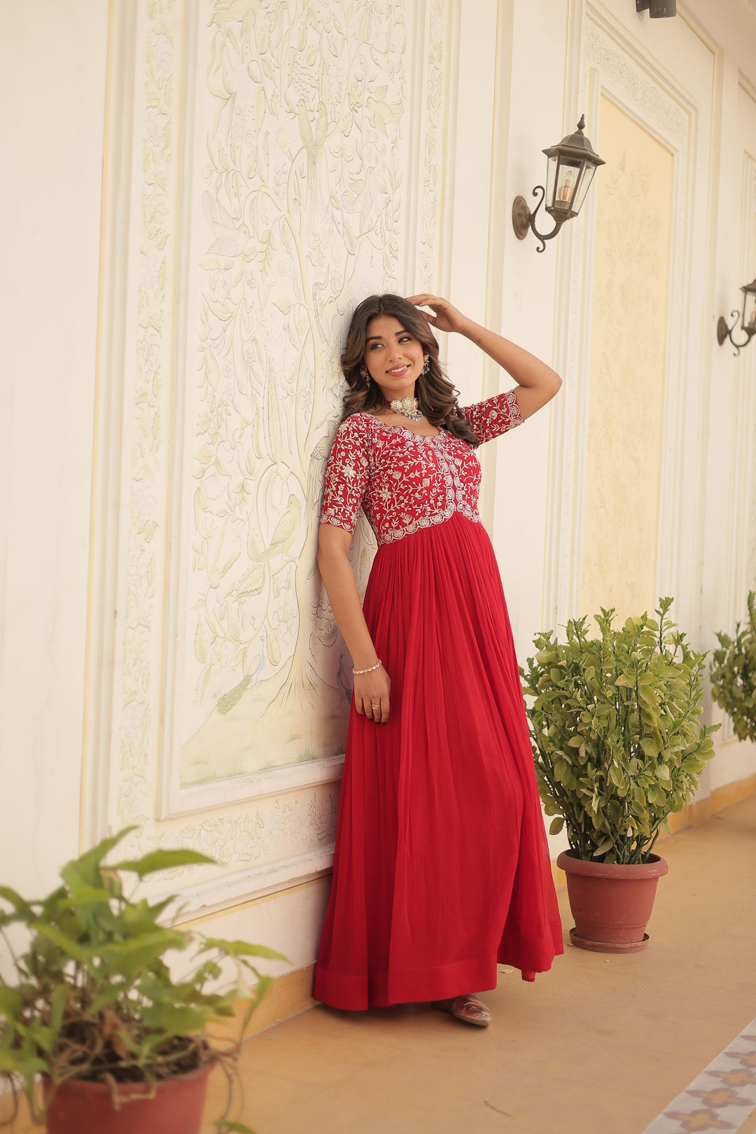 Queen Of Gems Georgette Gown