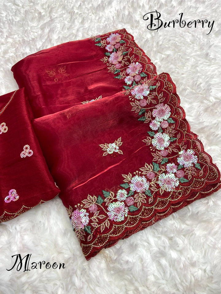 Color Happiness Satin Silk [Fancy] Saree