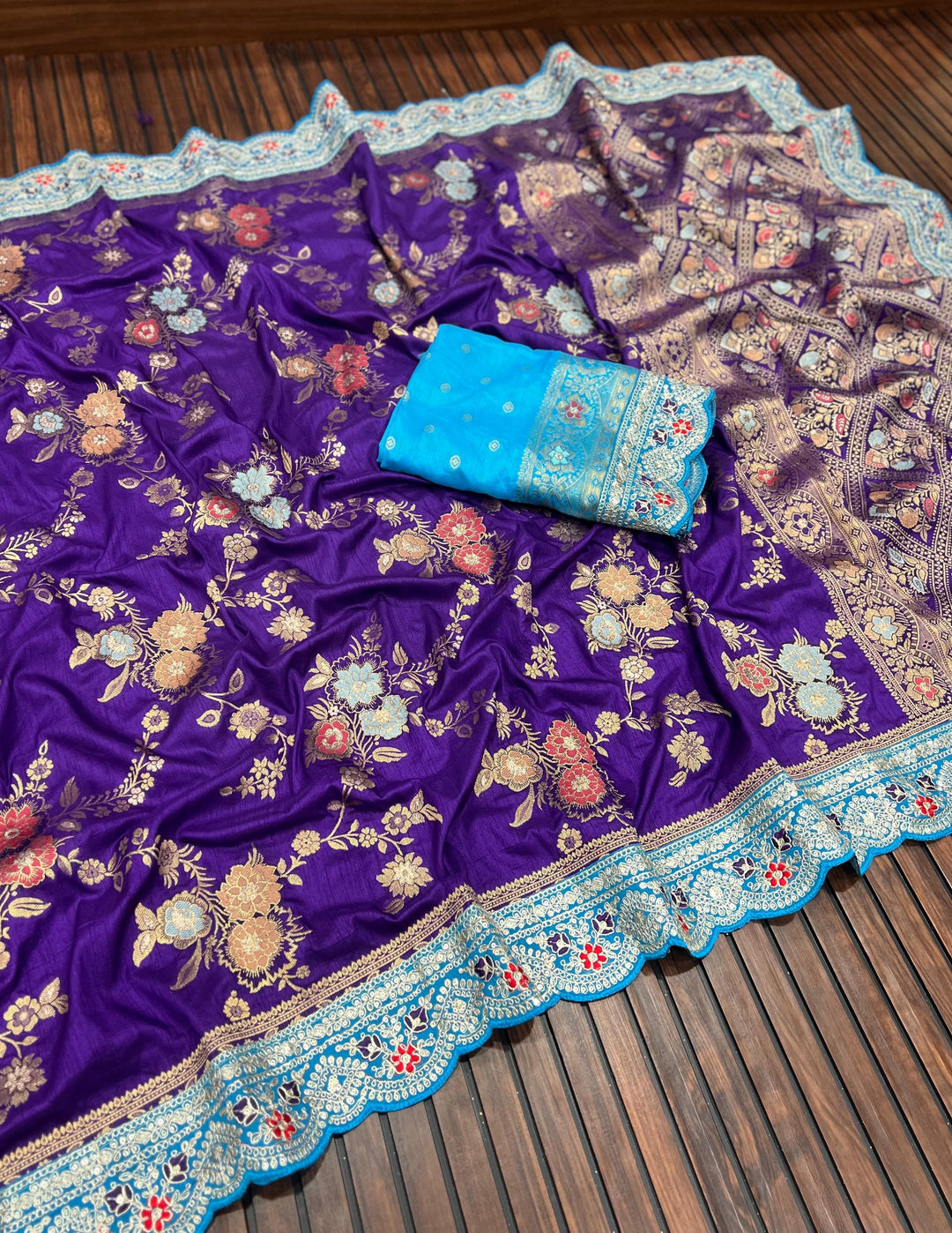 Embracing Heritage Banarasi Dola Silk Saree