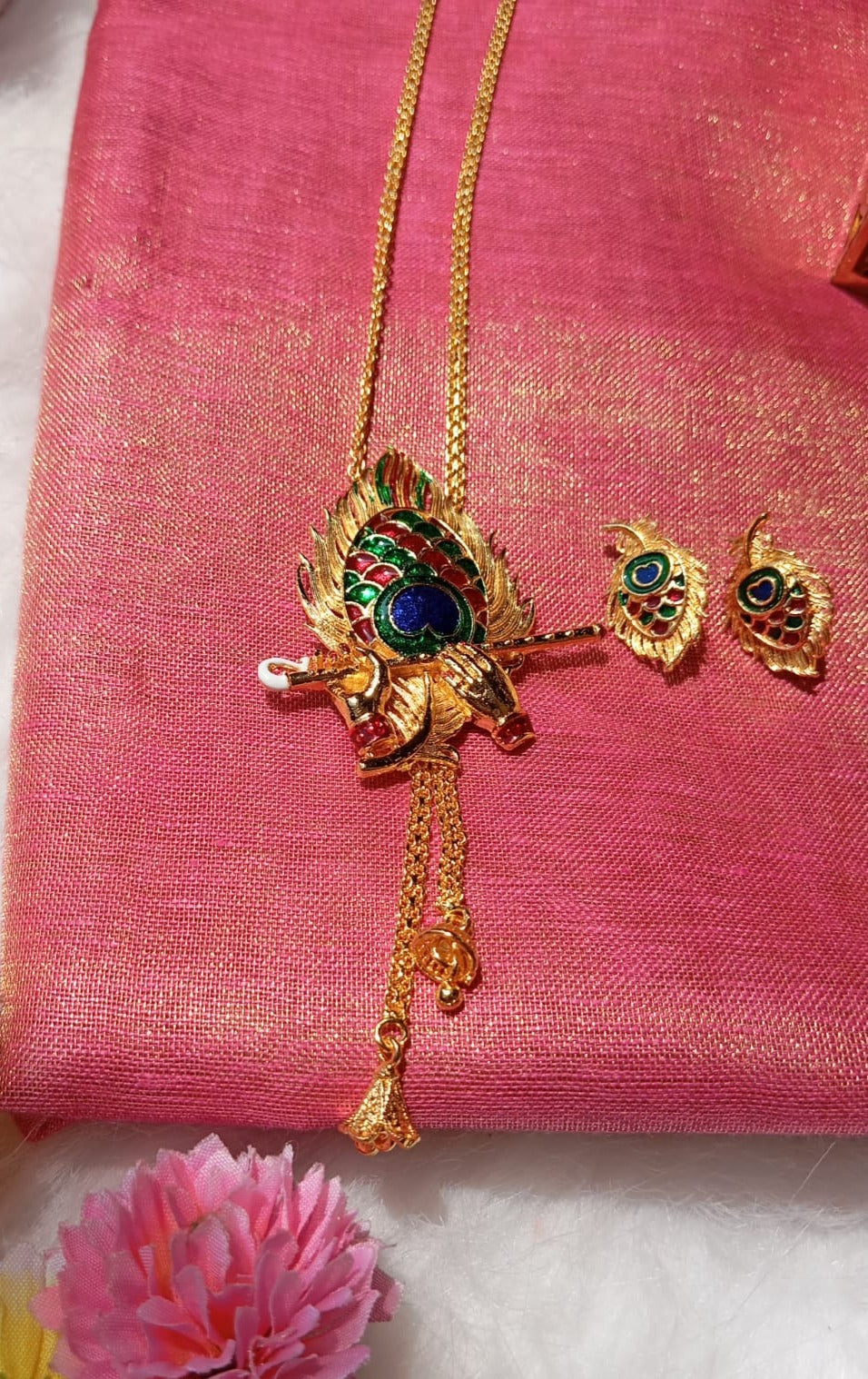 Bansuri  (Gold Plated Necklace Set)